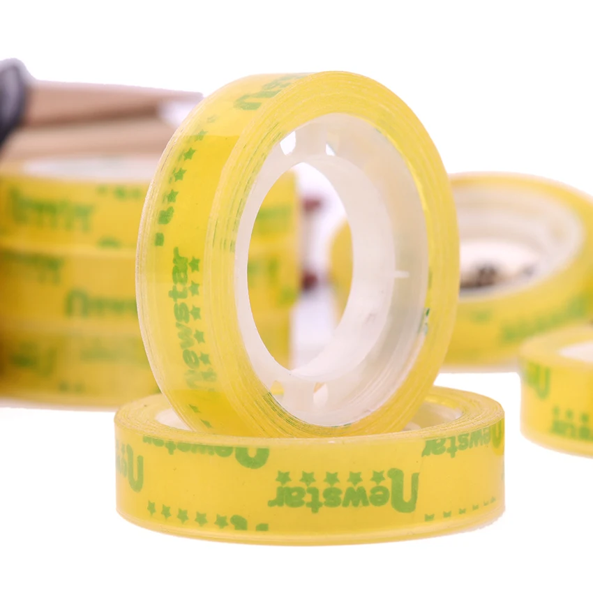 

12 PCS/180M Sale Quality Transparent Adhesive Tape Pack Tools School Office Supplies Stationery Tapes