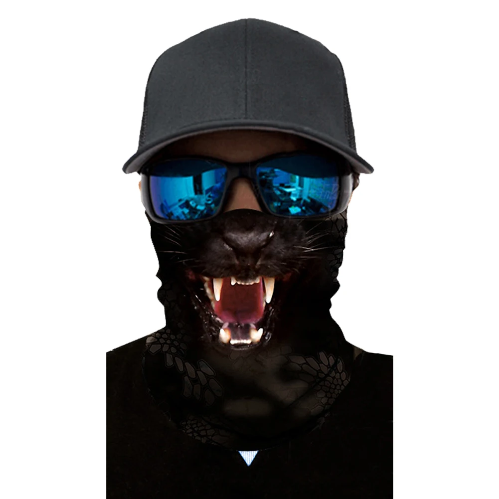 3D Волшебная цифровая печать, Солнцезащитная Спортивная маска для животных, для улицы, для верховой езды, воротник, повязка на голову, шарф, теплая велосипедная маска для лица