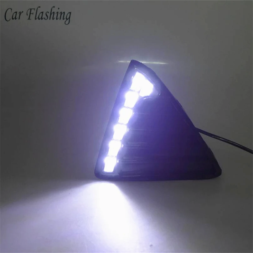 

Car Flashing 1set for Ford Focus 3 2012 2014 LED DRL Daytime Running Light Daylight Waterproof Signal lamp car Styling lights