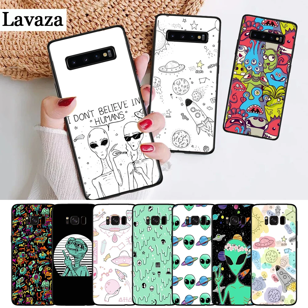

Lavaza Space Planet Stars Spaceship Silicone Case for Samsung S6 Edge S7 S8 Plus S9 S10 S10e Note 8 9 M10 M20 M30