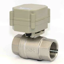 DC9~ 24 V " 2 способ Электрический клапан, DN25 нормально закрытый/открытый нержавеющей стали Электрический регулирующий клапан