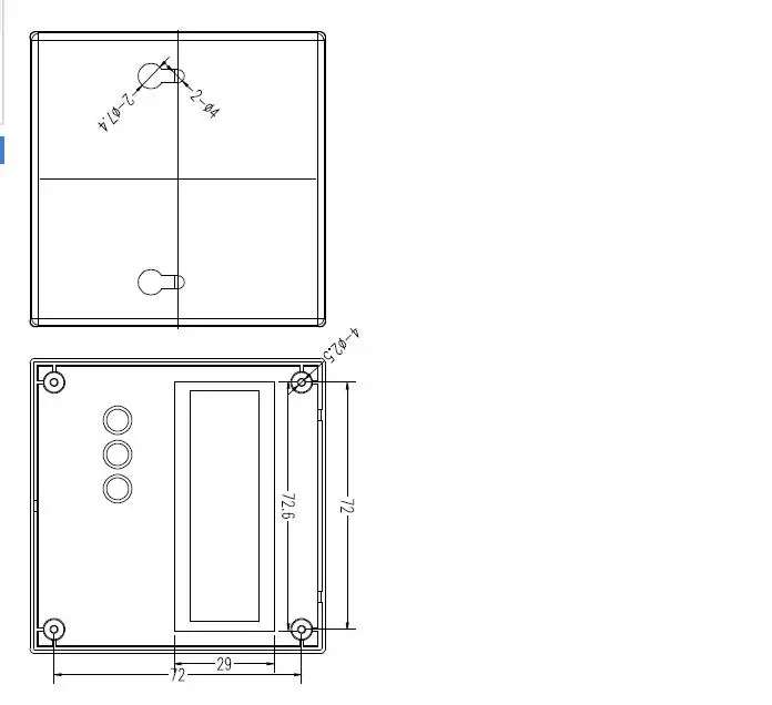 86 Пластик ящик проект корпус чехол для DIY метр тестер LCD1602 с металлической кнопкой