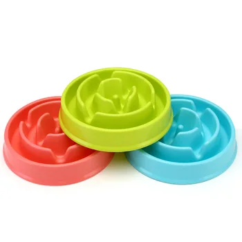 

Candy Color Pet Cat Dog Slow Bowl Flower Core Anti-choke Food Equipment Health Puzzle Outdoor Indoor Appliances