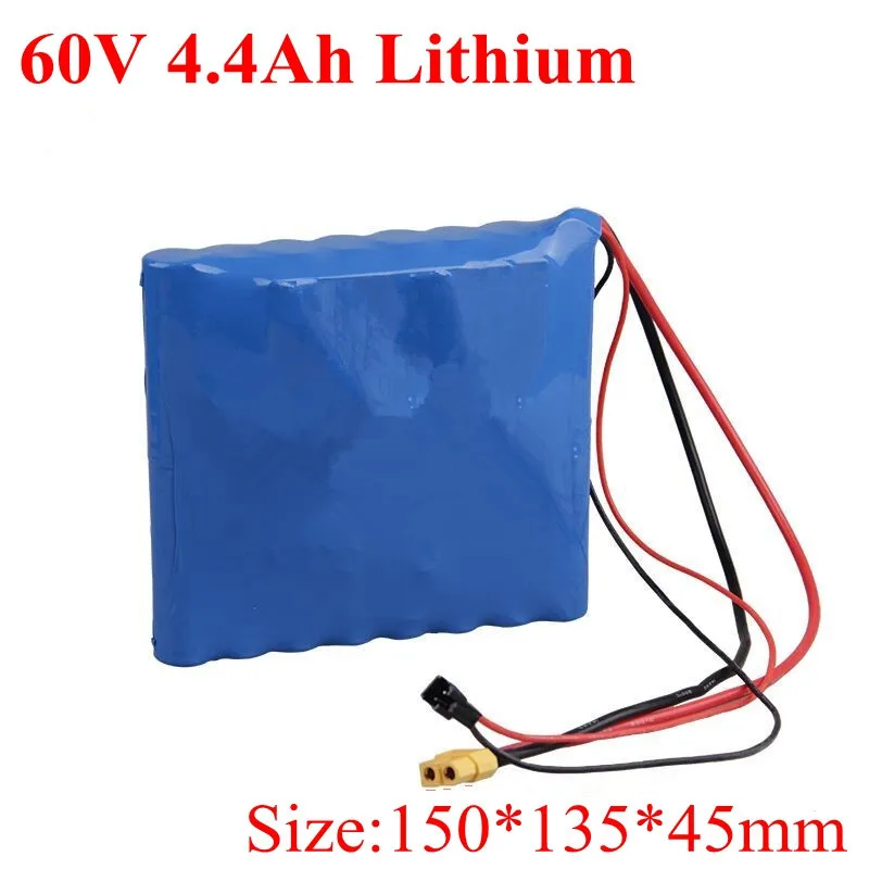 Lithium 60v Battery Li-ion 4.4AH 350w 4400mAh for 18650 Cell Electric Unicycle Scooter Skateboard | Электроника