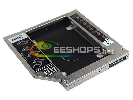 2nd HDD SSD Caddy Second Hard font b Disk b font Drive Enclosure CD DVD Optical