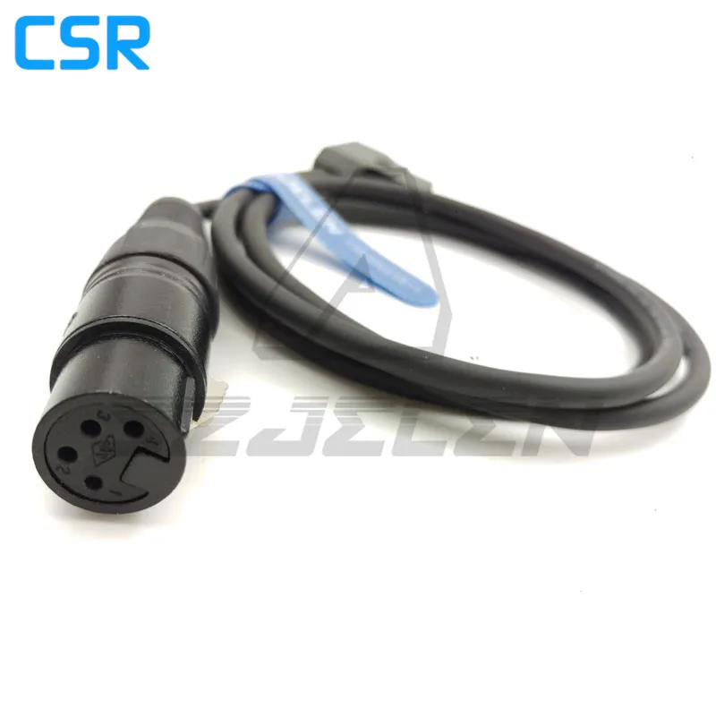 

D-Tap Male to Female Angle 4-Pin XLR Cable for Power Supply Battery Adapter, monitor power cord, Sony F55 camera power cord