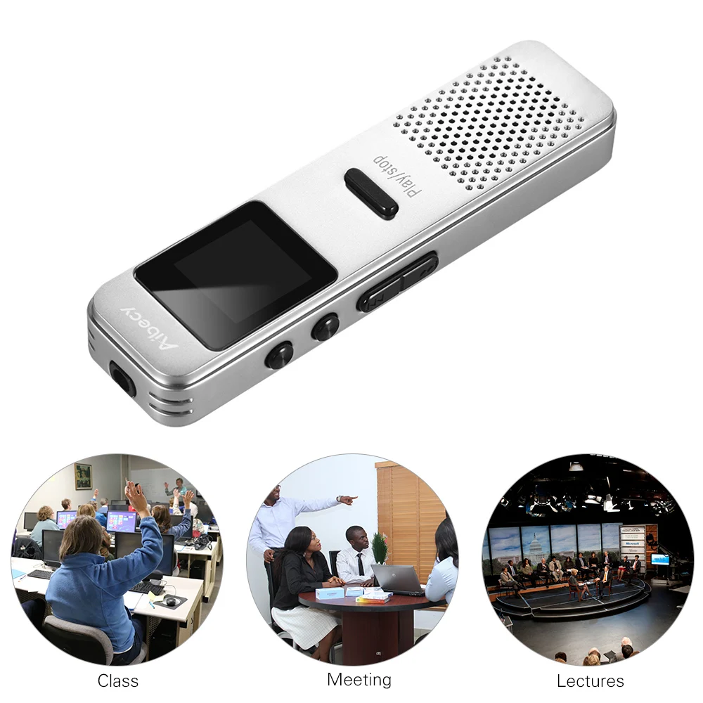 Aibecy Voice Activated Recorder Digital Voice Recorder MP3 Music Player