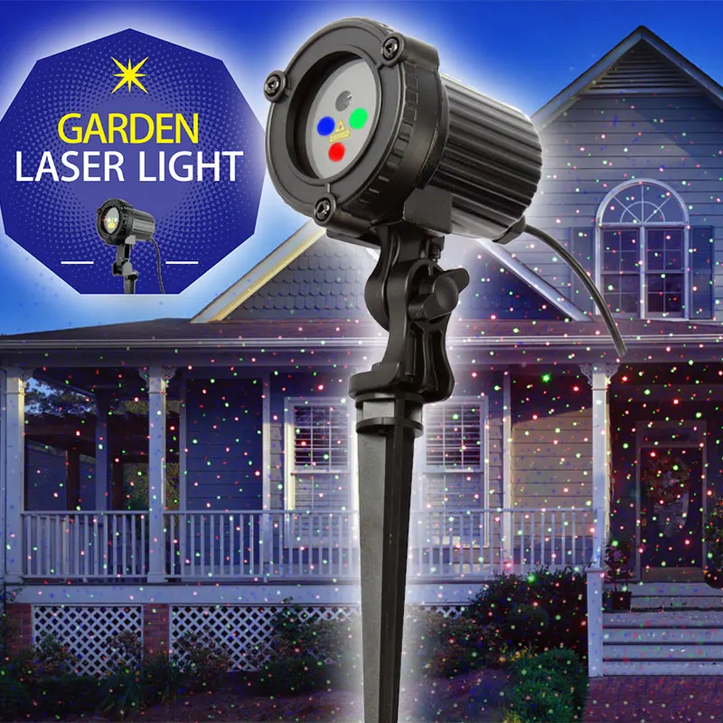 

RGB Christmas Laser Fair Lights Outdoor Projection Holiday Lighting For Home Decorations Static effect with Remote Waterproof