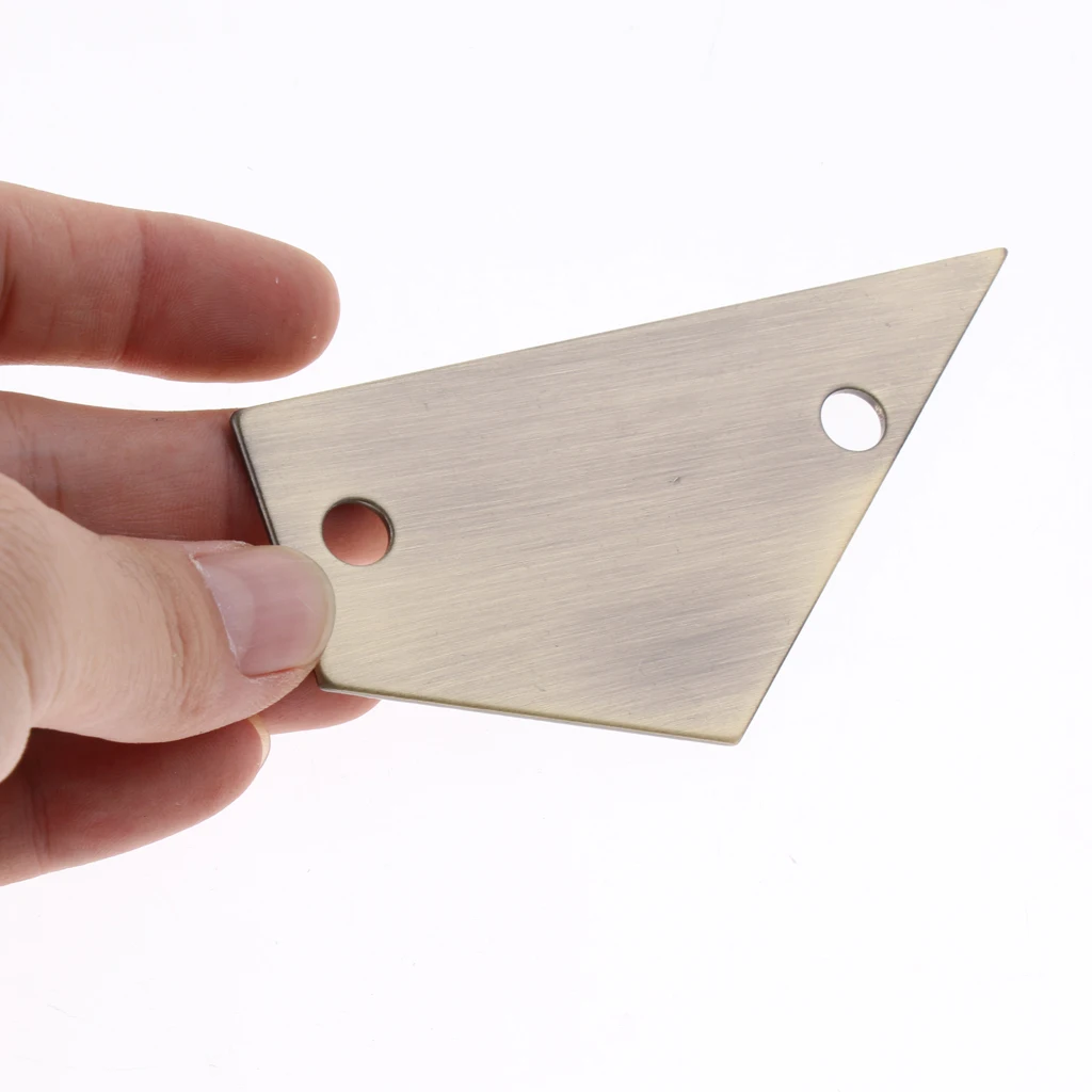Tooyful Practical Metal Guitar Bass Fretboard Fingerboard Fret Rocker High Fret Finder Leveling Tool Bronze