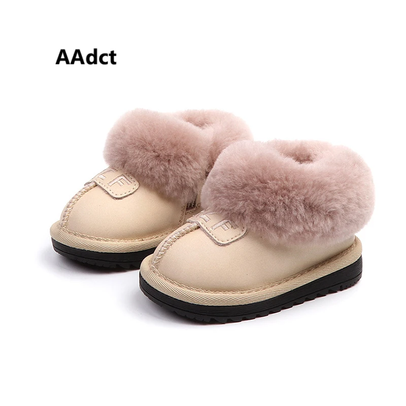 

AAdct snow Baby boots Fashion soft bottom for little boys and girls boots keep warm 2018 winter new Toddler boots