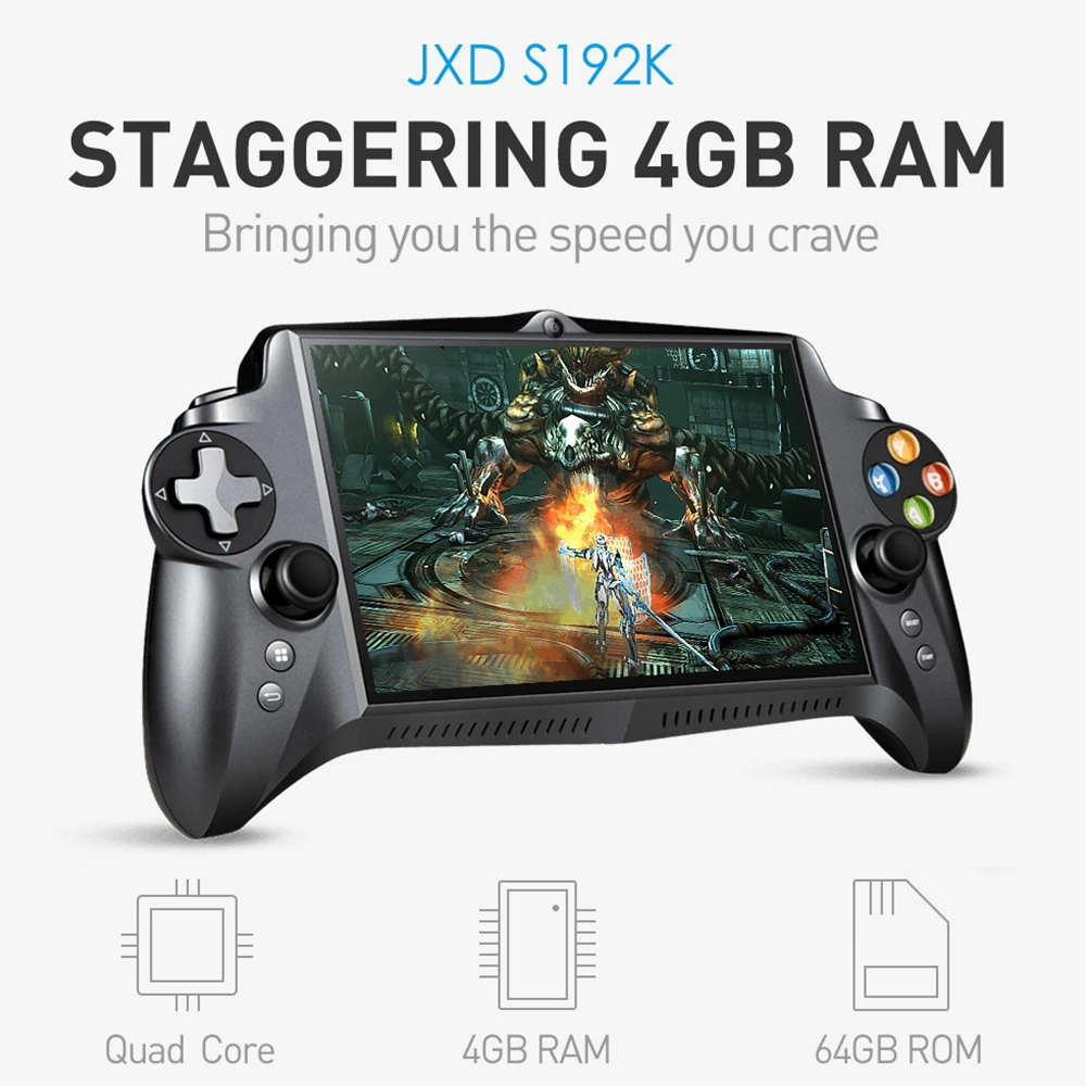 JXD S192K Ручные игры 7 дюймов RK3288 4 ядра ГБ Оперативная память 64 Встроенная геймпад