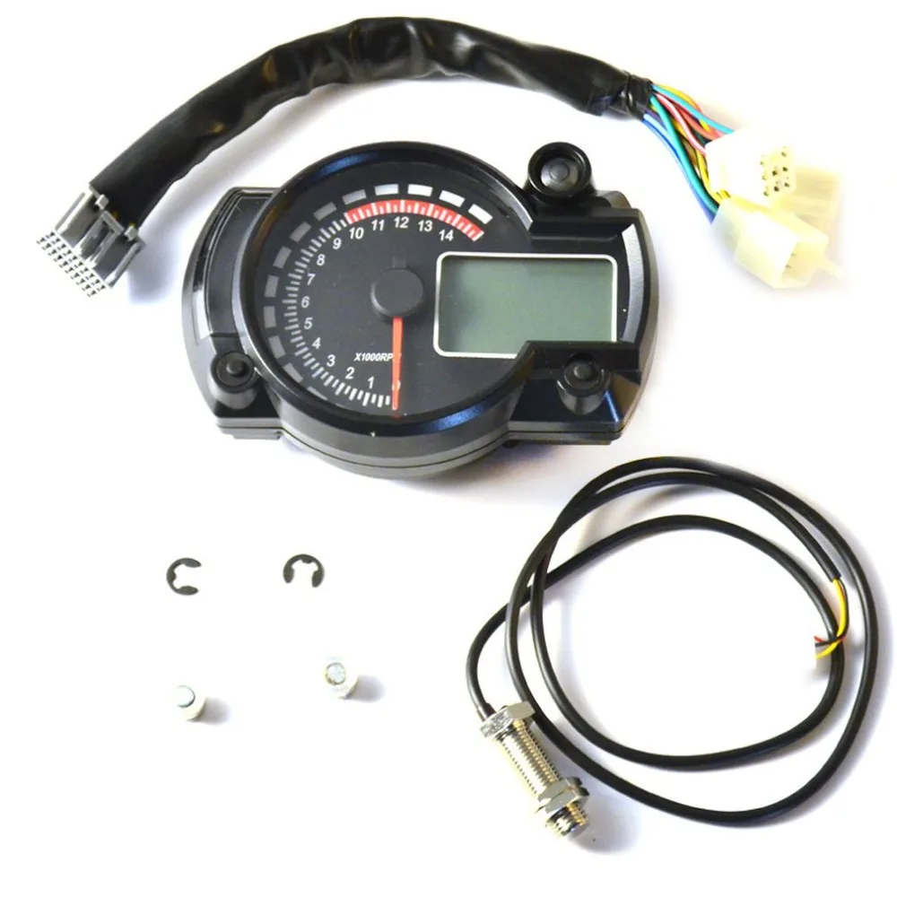 Universal Motorcycle Digital Gauge Speedometer tachometer