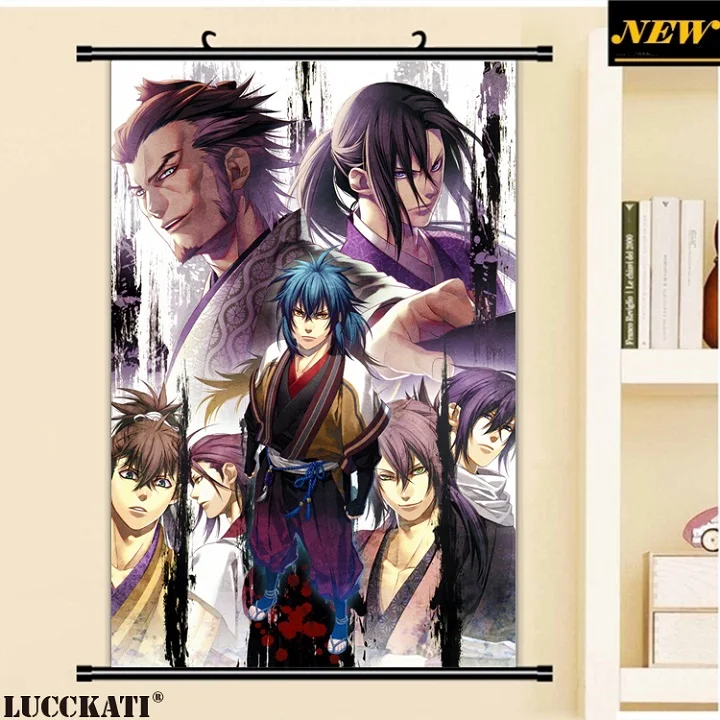 40X60 см Hakuouki Shinsengumi Kitan otogisoushi Otomate cameltoe мультфильм аниме Настенная картина свиток
