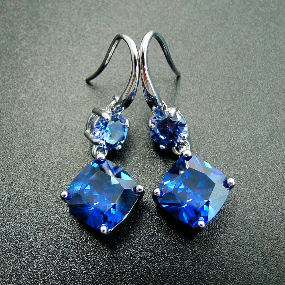 Elegant Bidal Dangle Chandelie Eaings With Cubic Ziconia