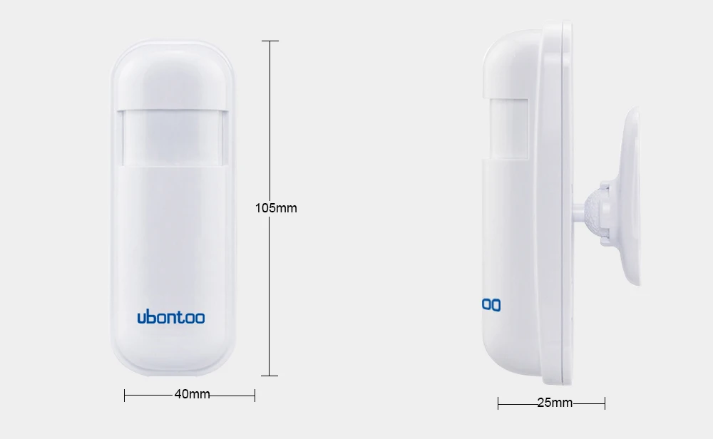 Ubontoo беспроводной PIR детектор движения для ubontoo домашняя сигнализация Умный дом датчик движения с батареей