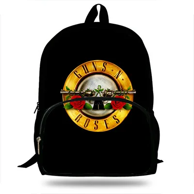 Пистолеты N Roses печать Детский Рюкзак Школьная Сумка для подростков мальчиков/девочек сумки на плечо Детский Повседневный стиль рюкзак