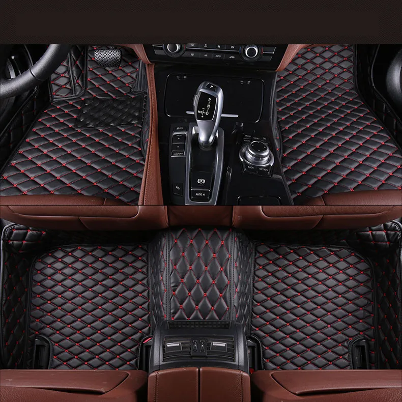 

Auto Floor Mats For TOYOTA Corolla 2014.15.2016.2017 Foot Carpets Car Step Mats High Quality Brand New Embroidery Leather Mats
