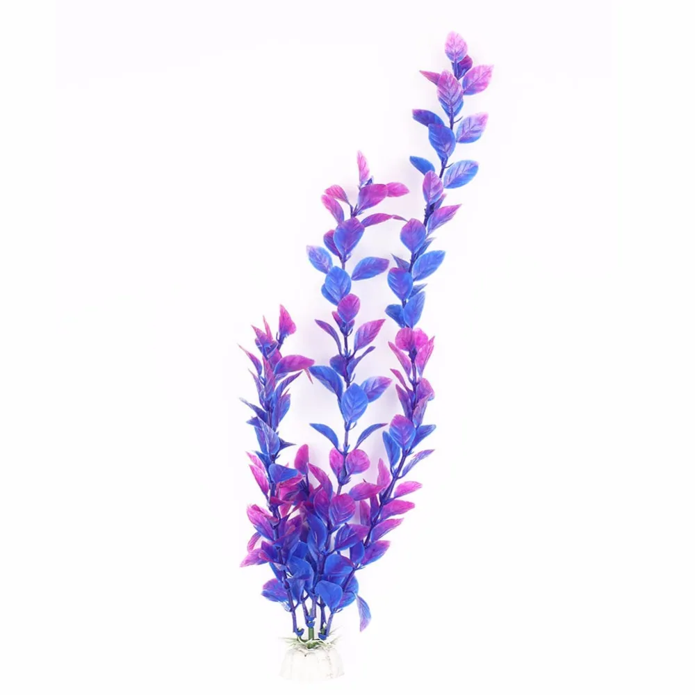 1PC Purple Blue Artificial Water Plants for Fish Tank Aquarium Decoration Ornament in