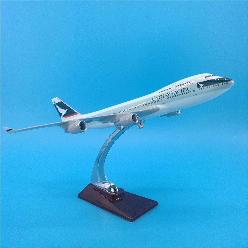 32 см Boeing B747 Hongkong CATHAY PACIFIC airway игрушечные модели самолетов отлитая модель самолета пластиковый сплав самолет подарки для детей