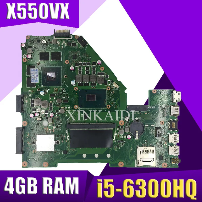 Материнская плата X550VX MB._ 4G/I5-6300HQ/AS REV 2 0 для ASUS FX50V K550VX X550VQ тест материнской платы ОК