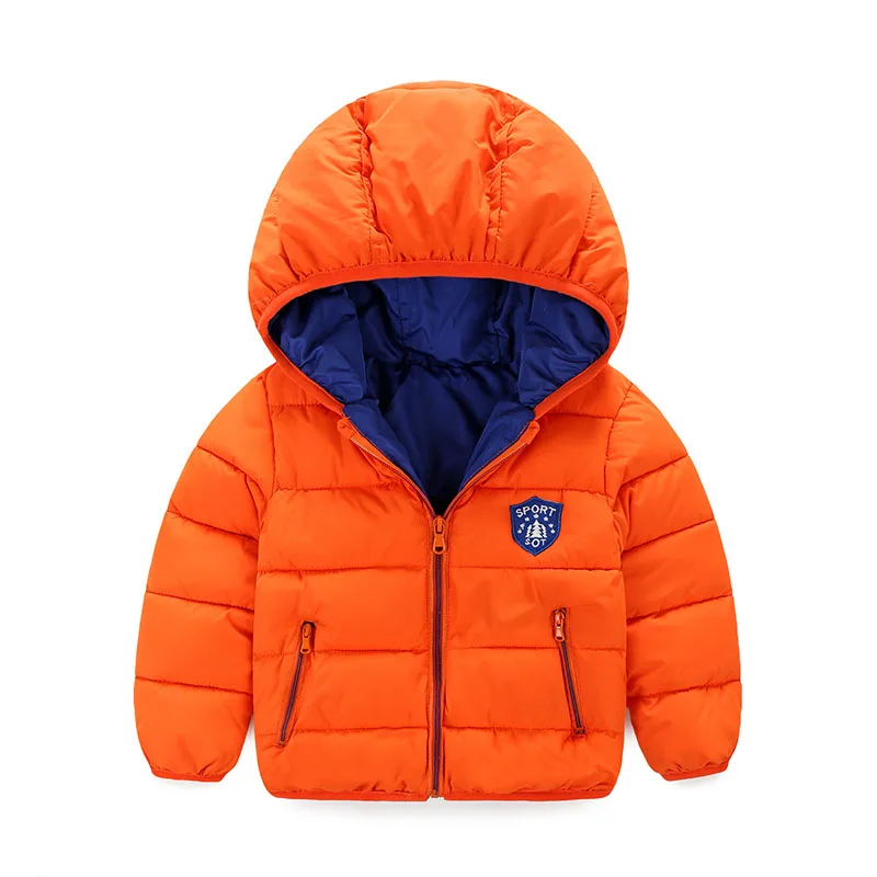

Baby Boy Coats 6-24M Newborn Infant Hooded Jacket Cotton Parka Blue Windbreaker Thick Outerwear Kids Winter Clothing Snow Wear