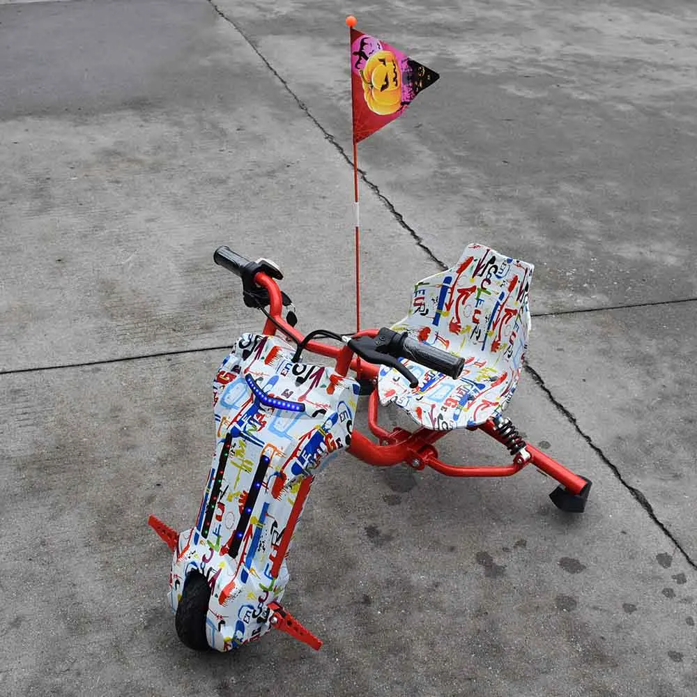

3 speed children kids adult use 3 wheel electric hoverboard tricycle scooter with Bluetooth speaker optional