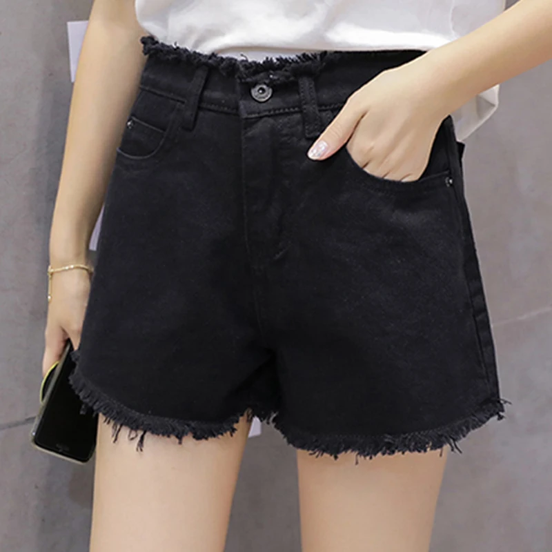 frayed denim booty shorts