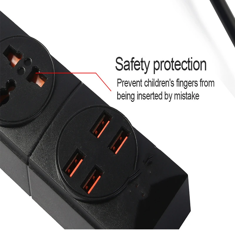 Смарт розетка с евровилкой USB 2500 Вт тремя отверстиями|Удлинители электрические| |