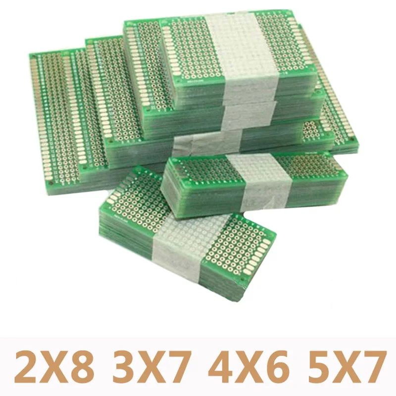 20 шт./лот 5x7 4x6 3x7 2x8 см Двусторонняя прототип Diy Универсальный печатная схема pcb доска прототип для Arduino