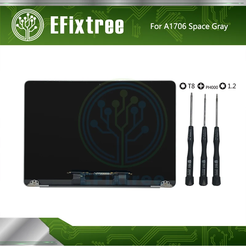 

661-07970 EMC 3163 Complete Display Assembly Mid 2017 For MacBook Pro 13" Retina A1706 LCD Screen Space Grey Gray Replacement