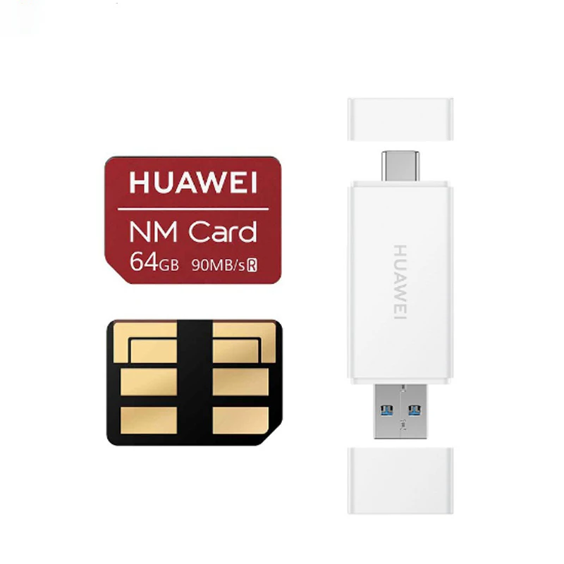 Карта памяти Nano 90 МБ/с./с 64 ГБ/128 ГБ/256 ГБ подходит для Huawei Mate20 Pro X P30 с USB3.1 Gen