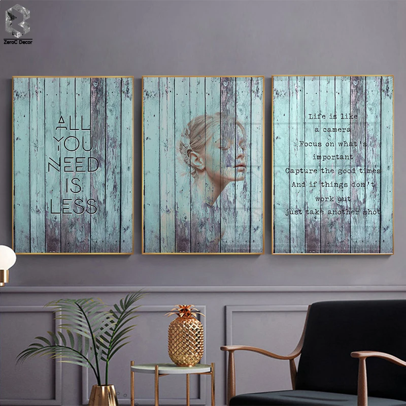 

Vintage Poster Flower Canvas Decorative Paintings Motivational Quotes Posters and Prints Wall Pictures for Living Room
