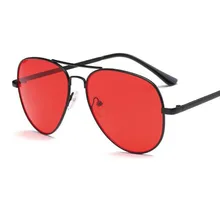 Красные солнцезащитные очки, дизайнерские, Роскошные, для женщин, Ретро стиль, солнцезащитные очки, мужские, классические, брендовые, оттенки для женщин, большие, черные, желтые очки