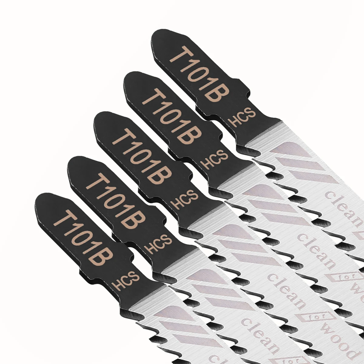 5pcs/lot T101B T-Shank Jigsaw Blades Wood Cutting Tool Kits Softwood & Hardwood 100mm For Wooden Plastic