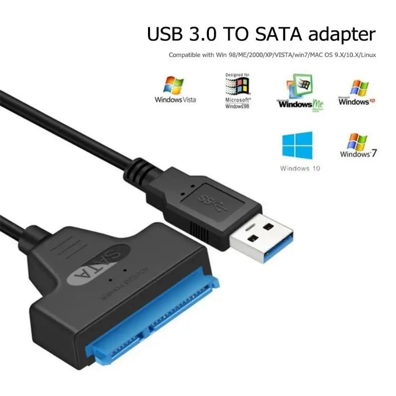 Адаптер USB 3 0 к SATA для жесткого диска 2 5 дюйма адаптер SSD HDD кабель конвертер