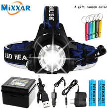 Дропшиппинг светодиодный налобный светильник светодиодный налобный фонарь V6/L2/T6 Зум налобный светильник фонарь вспышка светильник налобный фонарь 2*18650 батарея для рыбалки
