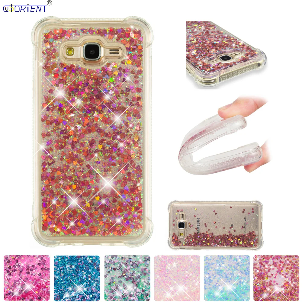 Силиконовый чехол-бампер SM-J700F/DS SM-J700H для Samsung Galaxy J7 2015 блестящий динамический