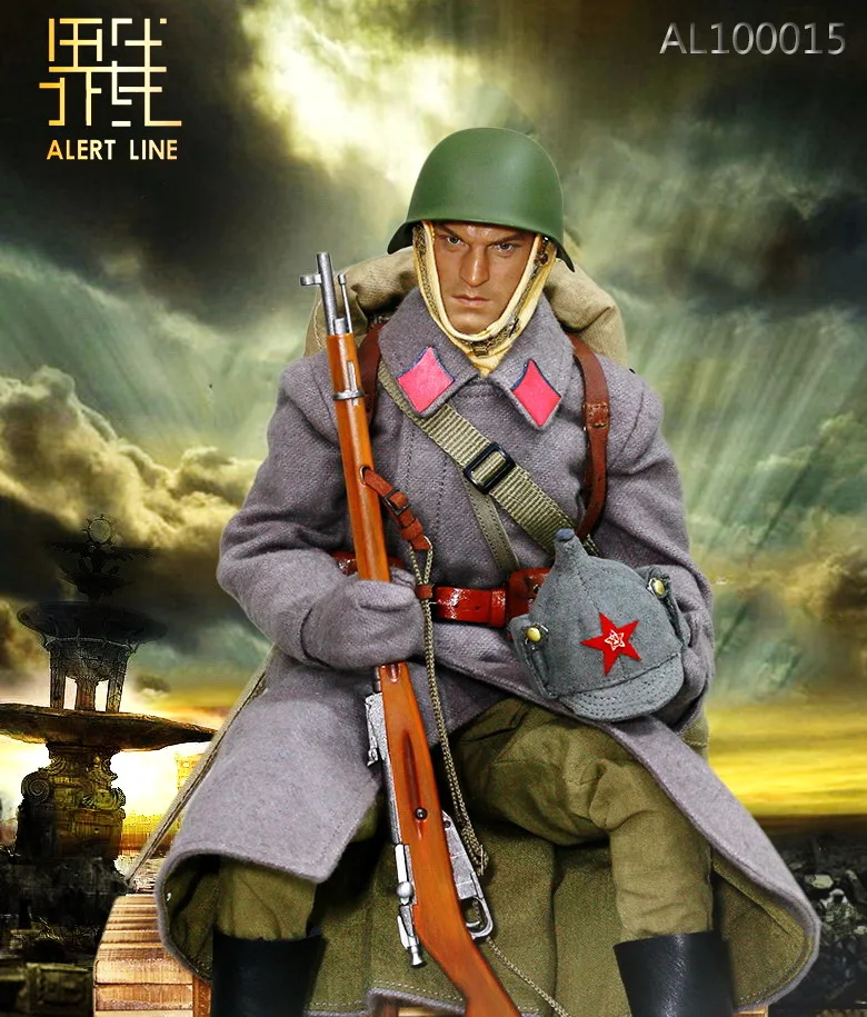 

Alert Line AL100015 1/6 WWII Soviet Red Army Infantry Equipment Set for 12inch Hottoys Phicen Action Figure DIY
