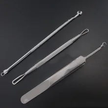 3 шт из нержавеющей стали удаления угрей Пинцет акне рукодельный экстрактор для ухода за кожей лица инструмент