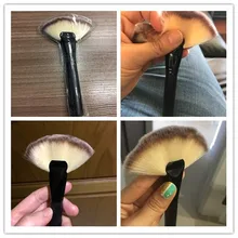 1pcs Big Fan Brush Foundation Blush Contour Brush Makeup Blending Brushes Pinceis De Maquiagem#A11 : image 1pcs Big Fan Brush Foundation Blush Contour Brush Makeup Blending Brushes Pinceis De Maquiagem#A11