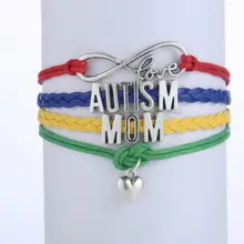 1 шт. бесконечно ручная работа браслет. металл очарование, воск шнур, кожаный браслет, модный драгоценный браслет Индивидуальный заказ 4315