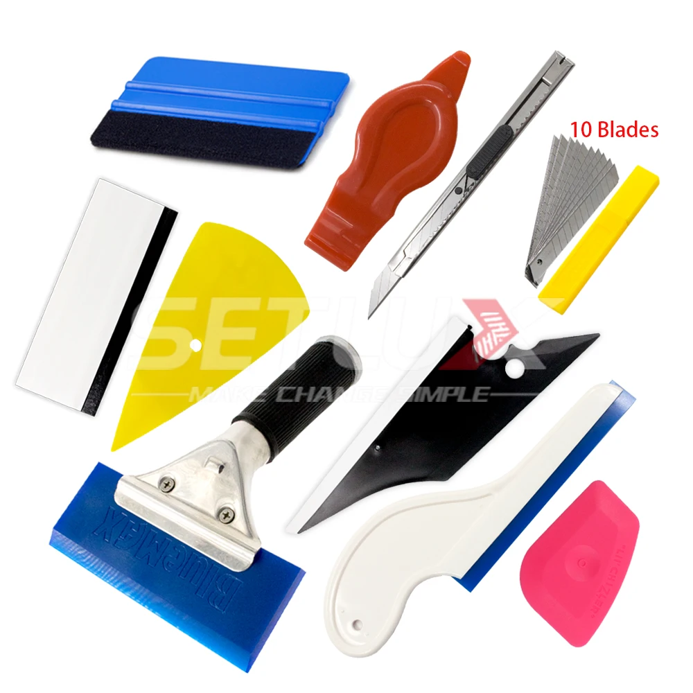 

Window Tint Tool Set Auto Car Accessories Vinyl Wrap Carbon Foil Film Tinting Magnetic Squeegee Car Stickers Cutter Knife