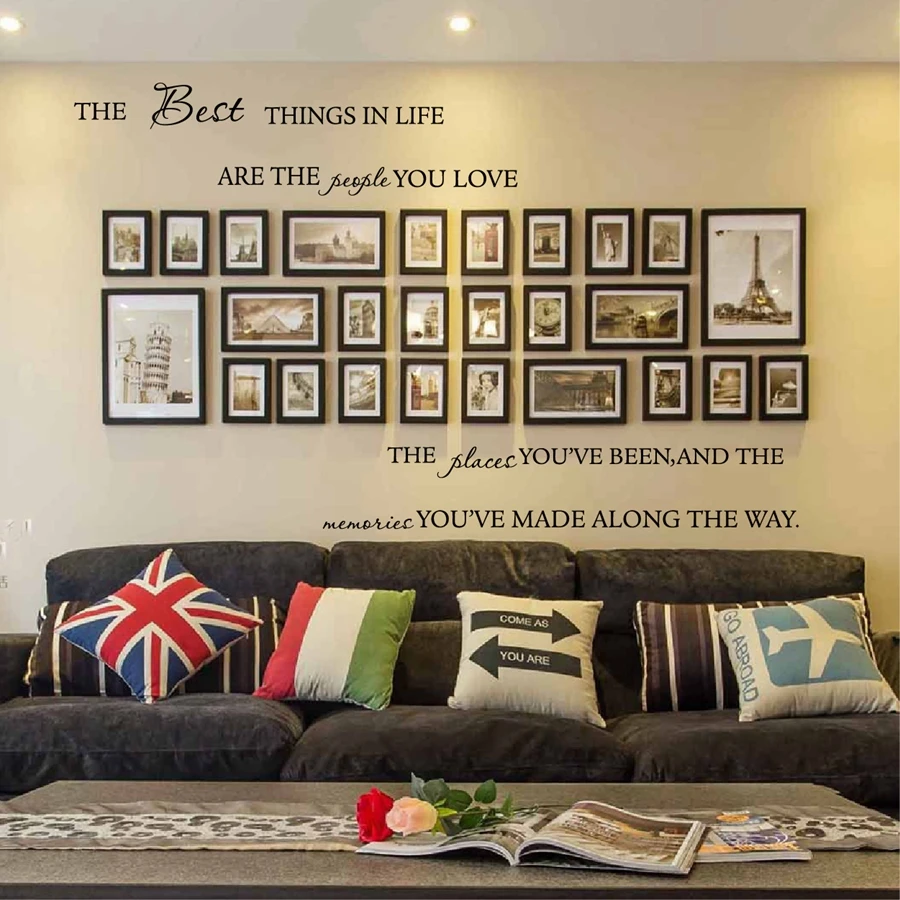 Living Room Wall Sayings Love Family Quotes Vinyl Wall Sticker People Place Memories Sayings Home Living  Room Wall Art Decals Decoration|Family Quotes|Vinyl Wall Stickerswall  Sticker - Aliexpress