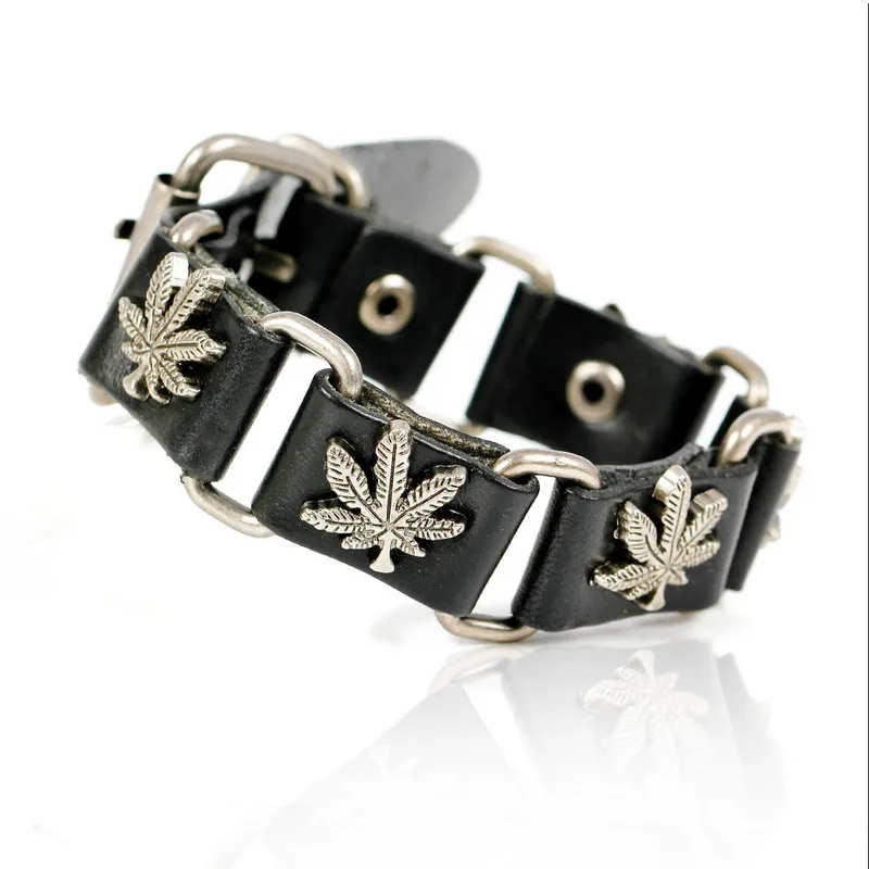 Fashion Bangles Skull Chain Leather Men's Bracelets European style Knighthood Link Charm Bracelets Jewelry