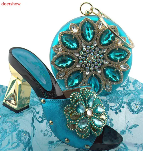 

doershow shoes and bag set Italian shoe with matching bag best selling ladies matching shoe and bag Italy shoes and bag HUU1-37