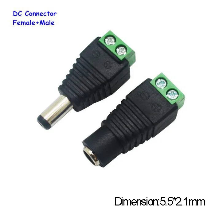 

Free Shipping 2 Set DC Connector For LED Strips Holder Male+Female Fast Delivery