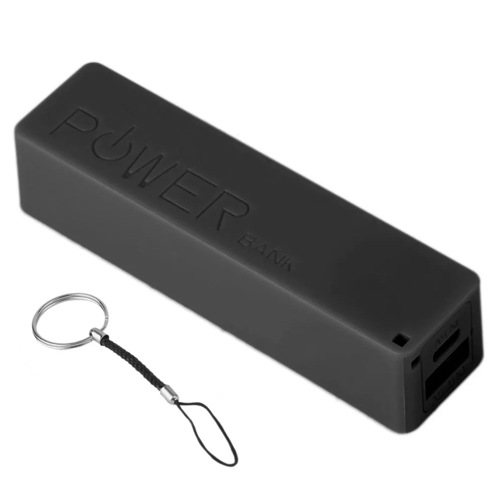 2600mAh портативный размер без батареи Powerbank 1*18650 Батарея Внешняя резервная батарея