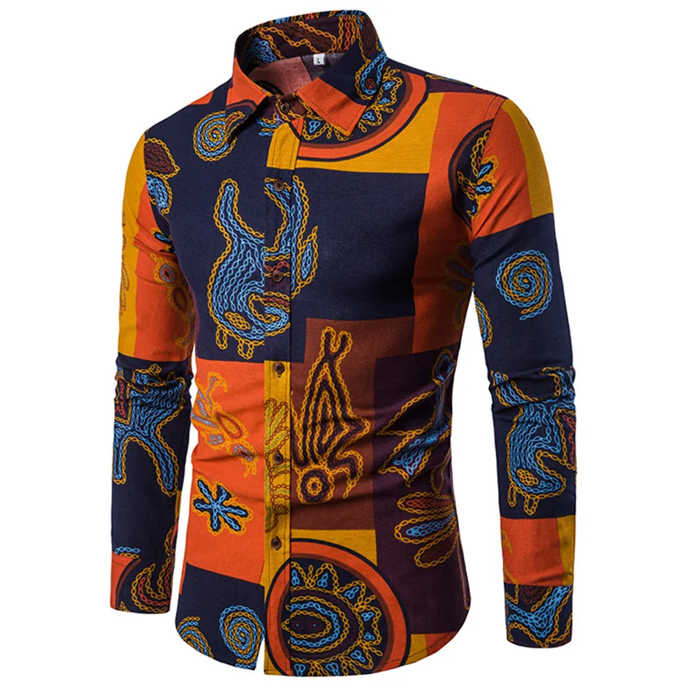 Shirt B Мужские спортивные костюмы с винтажным принтом, мужская одежда, осенняя одежда, длинный рукав, мужской спортивный костюм, мужской Дорожный комплект, льняные длинные штаны 5XL - Цвет: Shirt B