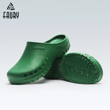 

Soft Medical Doctors Nurses Surgical Shoes Hospital Cleanroom Operating Room Lab Work SPA Beauty Salon Slipper Work Shoes Green