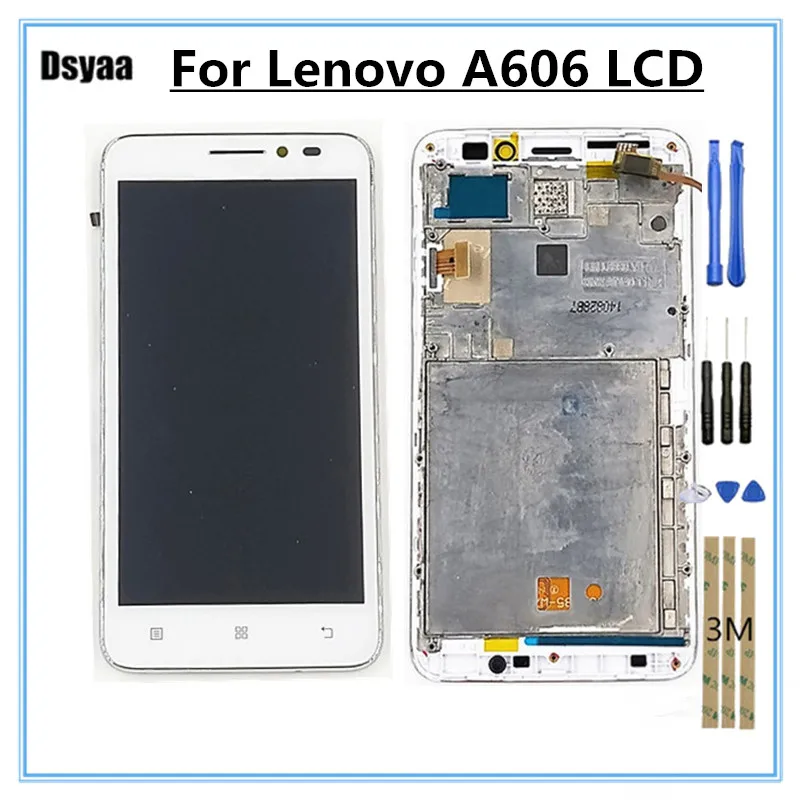Tested LCD for Lenovo A606 Display Screen Touch Digitizer Assembly Panel Glass with Frame | Мобильные телефоны и